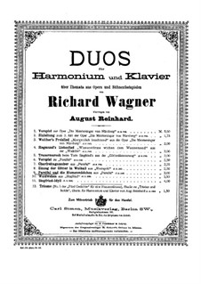 Parsifal and Flower Maidens: For harmonium and piano by Richard Wagner