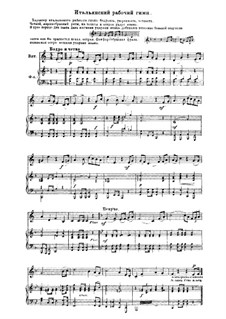 Italian Hymn of Workers: Italian Hymn of Workers by folklore