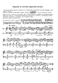 Variations for Horn and Piano: Fragment by Wolfgang Amadeus Mozart