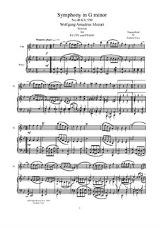Movement III: Arrangement for flute and piano by Wolfgang Amadeus Mozart