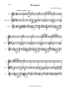 Romance: For flute, clarinet and guitar by David W Solomons