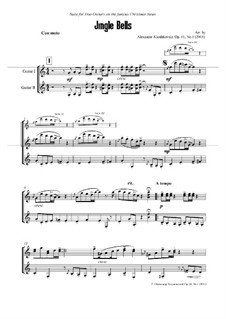 Christmas suite for Duo Guitars: Christmas suite for Duo Guitars, Op.41 No.1 by folklore, Franz Xaver Gruber, James Lord Pierpont