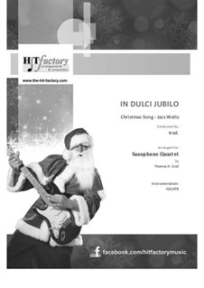 In dulci jubilo: For saxophone quartet by folklore