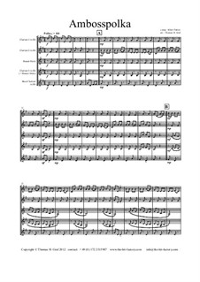 Amboss Polka: For clarinet quartet by Albert Parlow