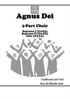 Agnus Dei (SSA): Agnus Dei (SSA) by MEA Music