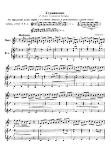 Exercise for Horn and Piano: Exercise for Horn and Piano by Johann Sigismund Scholze