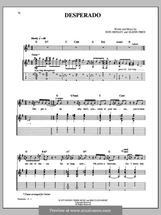 Get Over It (Eagles) by D. Henley, G. Frey - sheet music on MusicaNeo