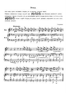 Etude for Horn and Piano: Etude for Horn and Piano by Johann Sigismund Scholze