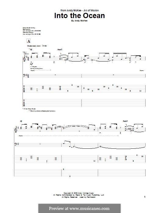 Into the Ocean: For guitar with tab by Andy McKee