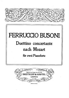 Concerto for Piano and Orchestra No.19 in F Major, K.459: Movement III. Arrangement for two pianos four hands by Wolfgang Amadeus Mozart