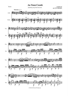 Variations on Au Ton Coenh: For cello and guitar by folklore