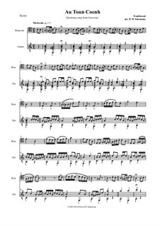 Variations on Au Ton Coenh: For bassoon and guitar by folklore