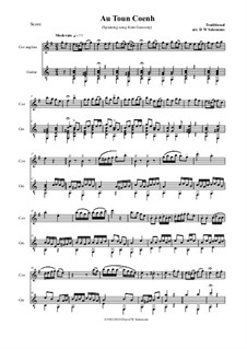 Variations on Au Ton Coenh: For cor anglais and guitar by folklore