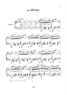 Six mélodies caractéristiques, Op.60: No.2 La rêveuse by Edouard Wolff