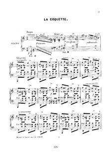 Six mélodies caractéristiques, Op.60: No.4 La coquette by Edouard Wolff