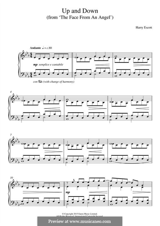 Up & Down (from 'The Face of an Angel'): For piano by Harry Escott