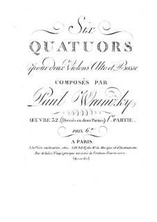 Six String Quartets, Op.32: Quartets No.1-3 by Paul Wranitzky