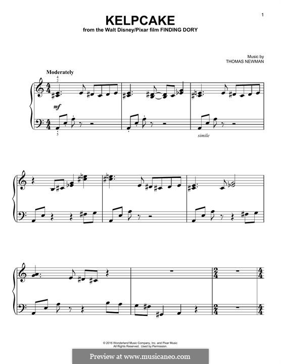 Kelpcake: For piano by Thomas Newman