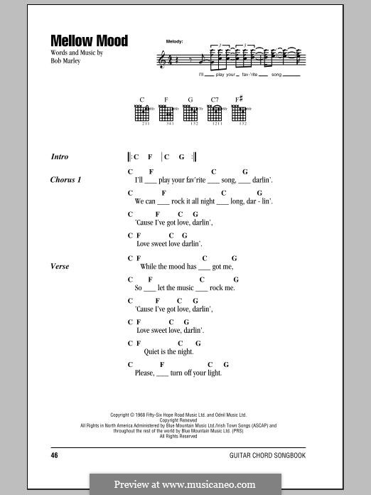 Mellow Mood: Lyrics and chords by Bob Marley