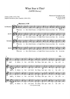 What Star is This (SATB Chorus): What Star is This (SATB Chorus) by Unknown (works before 1850)