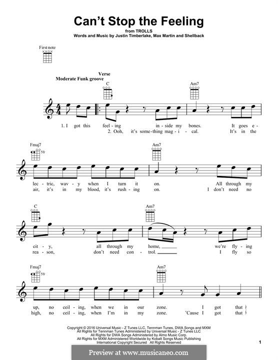 Instrumental version (Can't Stop the Feeling (from Trolls)) by ...