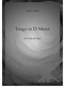Tango d-moll: For cello and piano by Lena Orsa