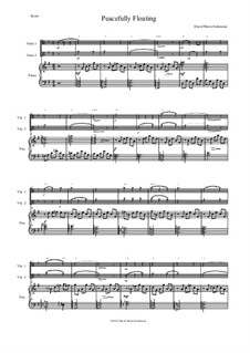 Peacefully Floating: For 2 violas and piano (and optional guitar chords) by David W Solomons