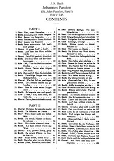 St John Passion, BWV 245: Arrangement for Choir and Piano by Johann Sebastian Bach