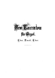 Toccata, Adagio and Fugue in C Major, BWV 564: For organ by Johann Sebastian Bach