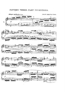 No.1-15, BWV 787-801: Complete set by Johann Sebastian Bach