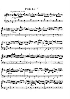 Prelude and Fugue No.5 in D Major, BWV 850: For piano by Johann Sebastian Bach