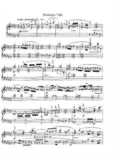 Prelude and Fugue No.8 in E Flat Minor, BWV 853: For piano by Johann Sebastian Bach