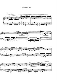 Prelude and Fugue No.11 in F Major, BWV 856: For piano (Edition by Czerny) by Johann Sebastian Bach
