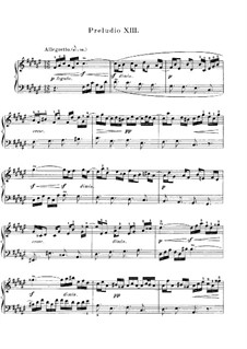 Prelude and Fugue No.13 in F Sharp Major, BWV 858: For piano by Johann Sebastian Bach