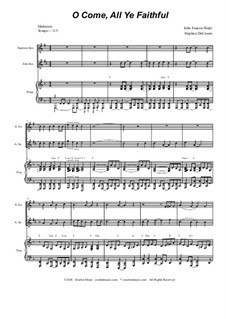 Instrumental version: Duet for soprano and alto saxophone by John Francis Wade