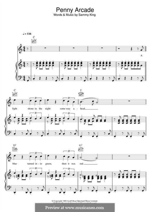 Penny Arcade by S. King sheet music on MusicaNeo