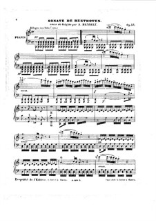 Sonata for Piano No.21 'Waldstein', Op.53: Reduction by A. Henselt by Ludwig van Beethoven