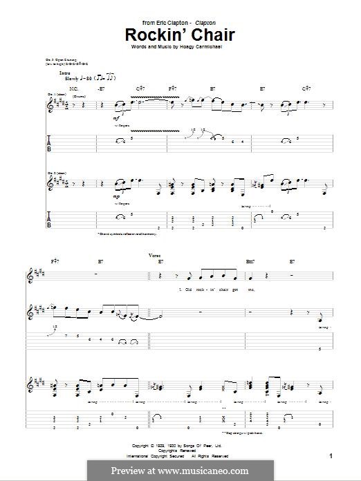 Rockin' Chair by H. Carmichael sheet music on MusicaNeo