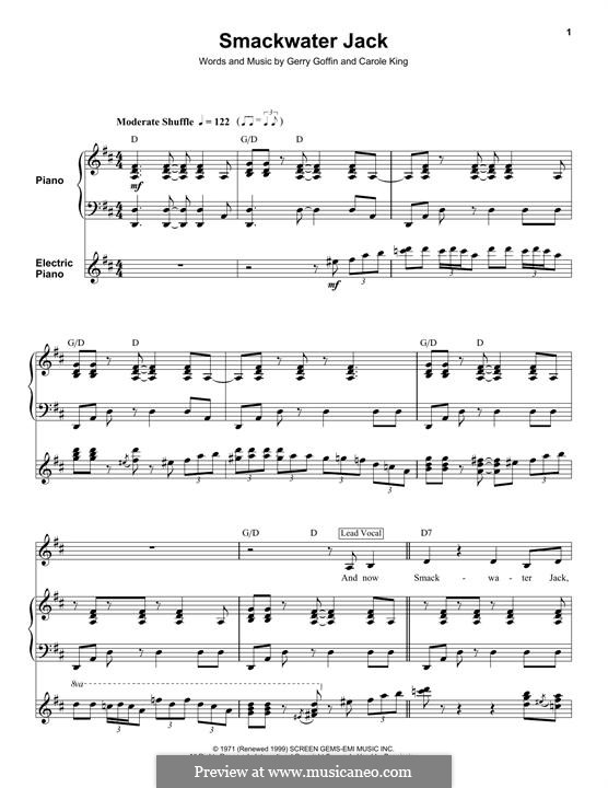 Smackwater Jack: For voice and piano (or guitar) by Gerry Goffin