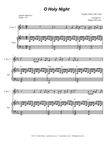 Instrumental version: Duet for C-instruments and piano by Adolphe Adam