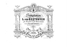 Complete Symphony: Version for two pianos eight hands – piano I part by Ludwig van Beethoven