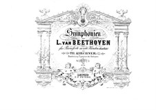 Complete Symphony: Version for two pianos eight hands – piano II part by Ludwig van Beethoven