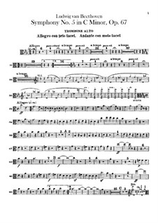 Complete Symphony: Trombones parts by Ludwig van Beethoven