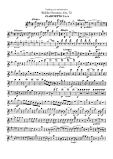 Overture: Clarinets parts by Ludwig van Beethoven