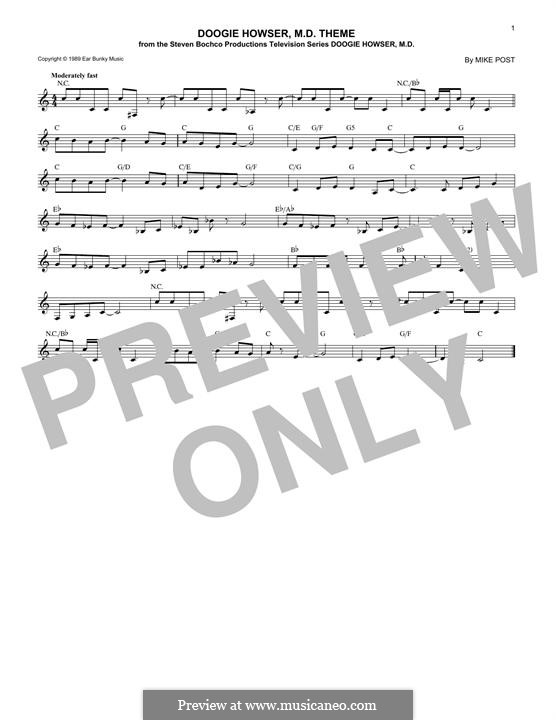 Doogie Howser, M.D. Theme: Melody line by Mike Post
