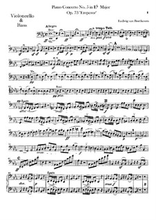 Complete Concerto: Cello and double bass part by Ludwig van Beethoven