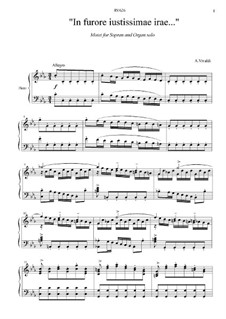 Alleluia (In furore justicinae irae), RV 626: For soprano and organ solo by Antonio Vivaldi