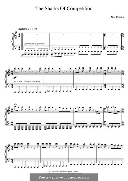 The Sharks of Competition (Neil Cowley Trio): For piano by Neil Cowley