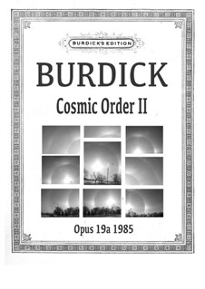 Cosmic Order II for solo horn, Op.19a: Cosmic Order II for solo horn by Richard Burdick