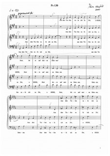 Psalm 130 für Chor (2000): Psalm 130 für Chor (2000) by Marc Neufeld
